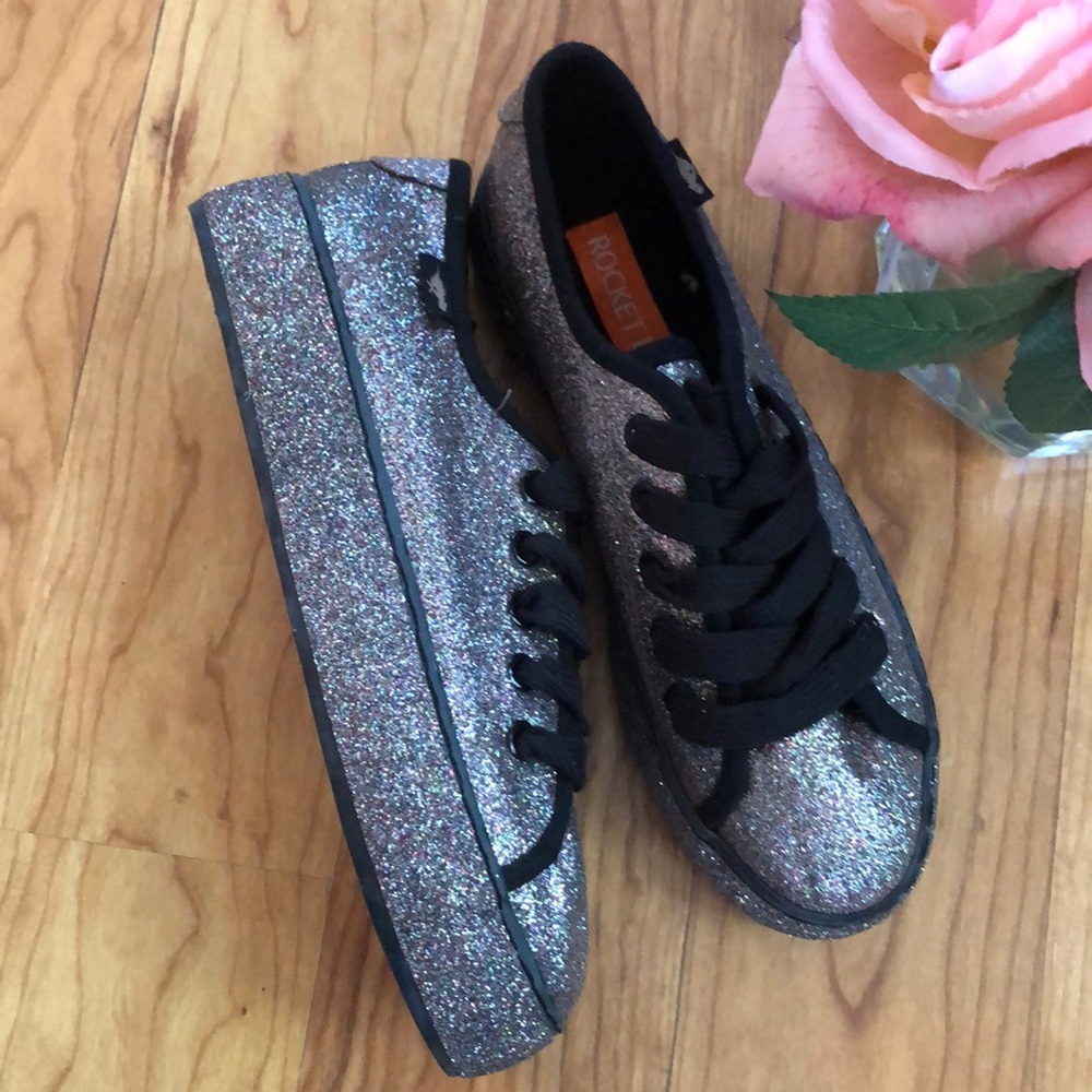Rocket dog misty magic glitter platform shoes